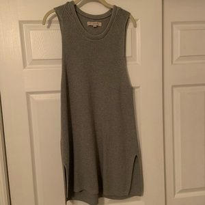 LOFT Sleeveless Gray Sweater. Size XL